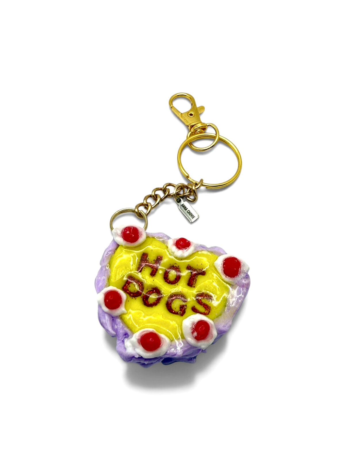 “Hot Dogs” Heartfelt Message Keychain Bag Charm