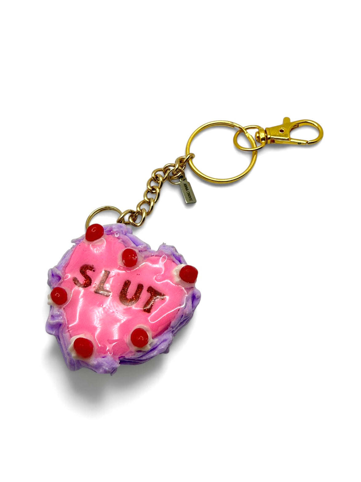 “Slut” Heartfelt Message Keychain Bag Charm