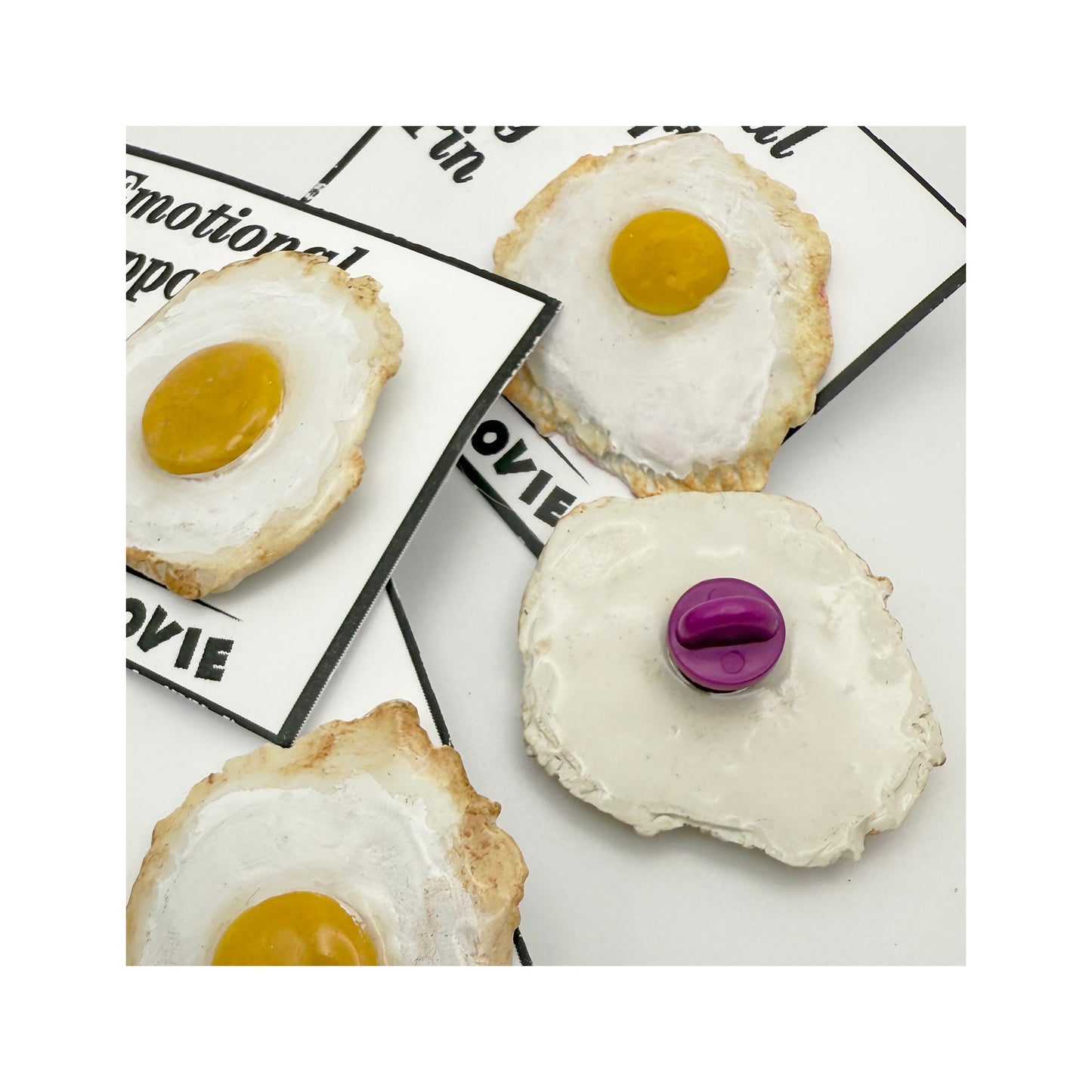 Emotional Support Egg Pin - Tie Tack Pin