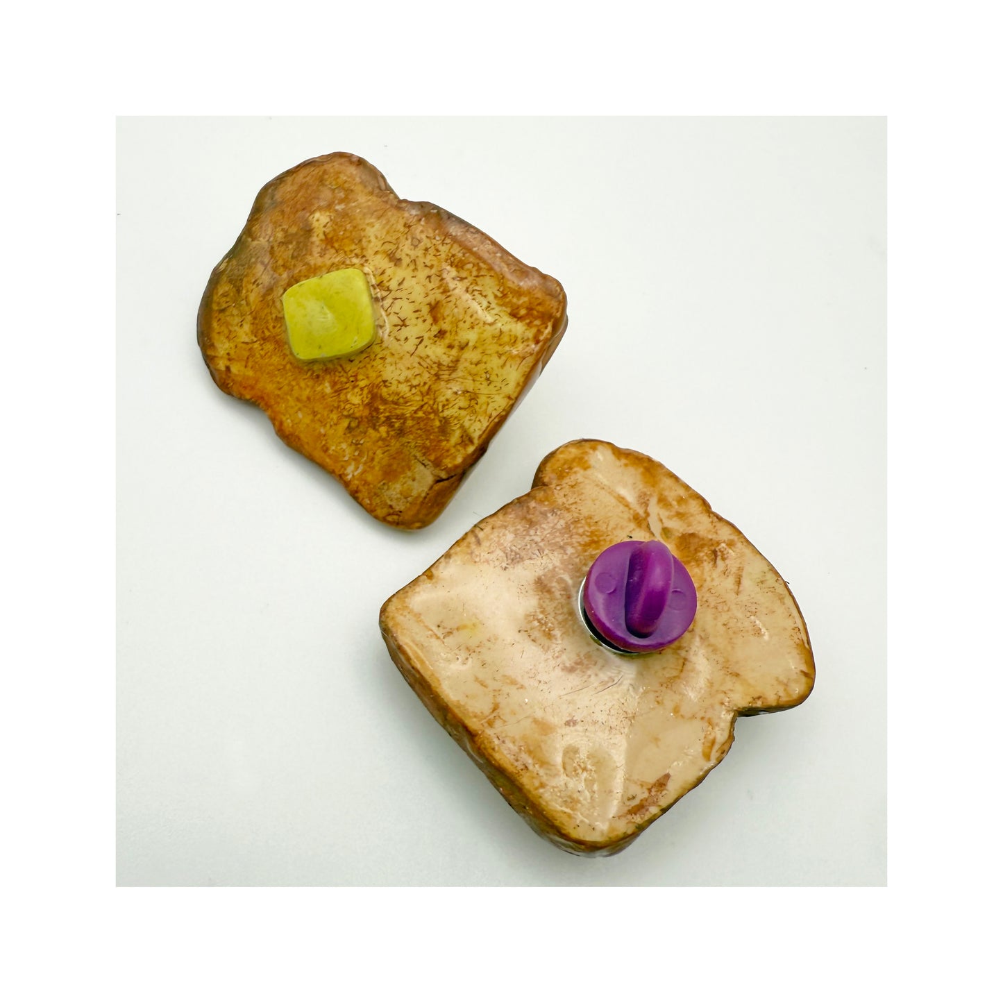 Emotional Support Toast Pin - Tie Tack Pin