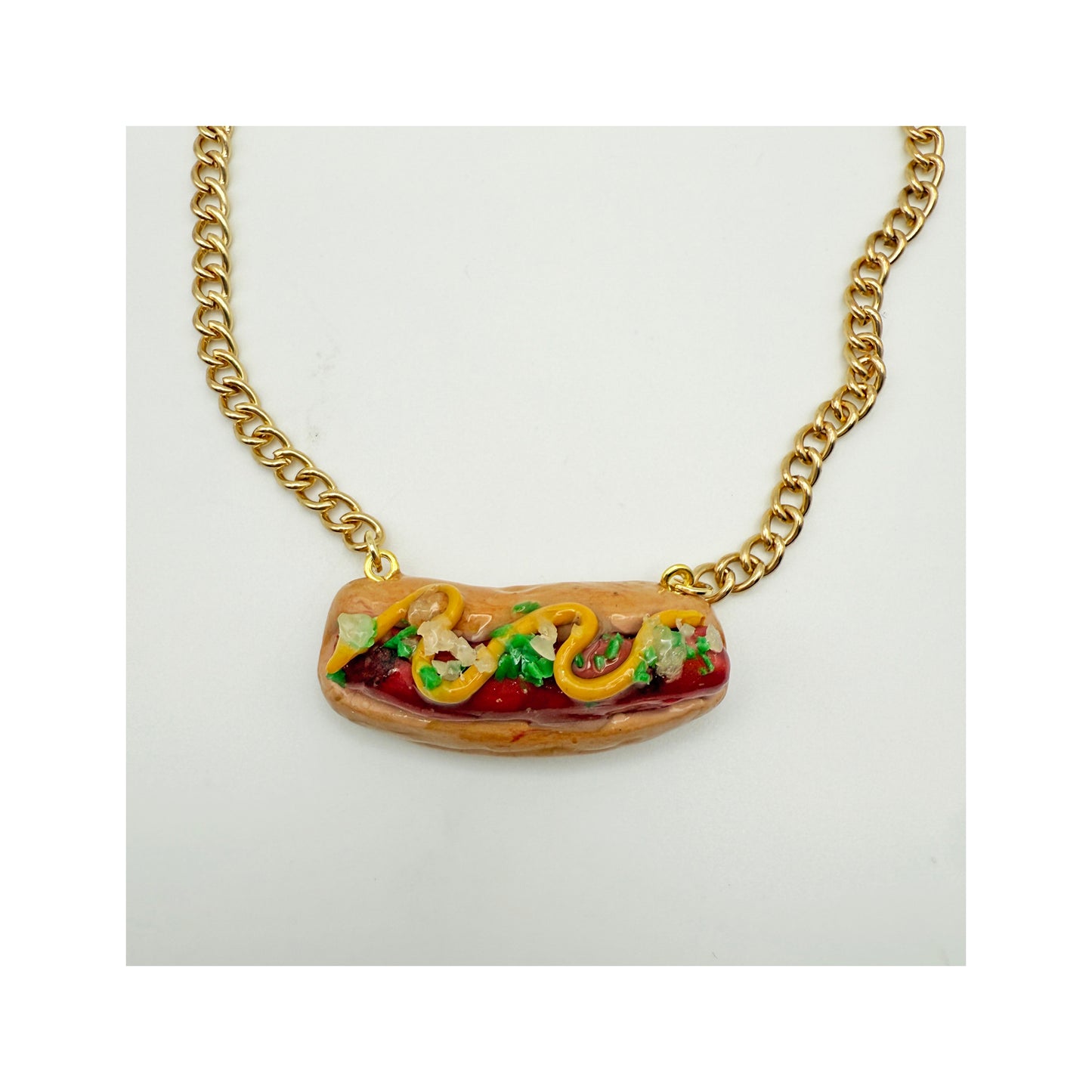 Hot Dog Necklace
