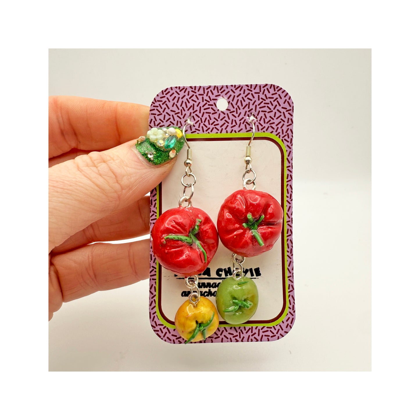Heirloom Tomato Earrings
