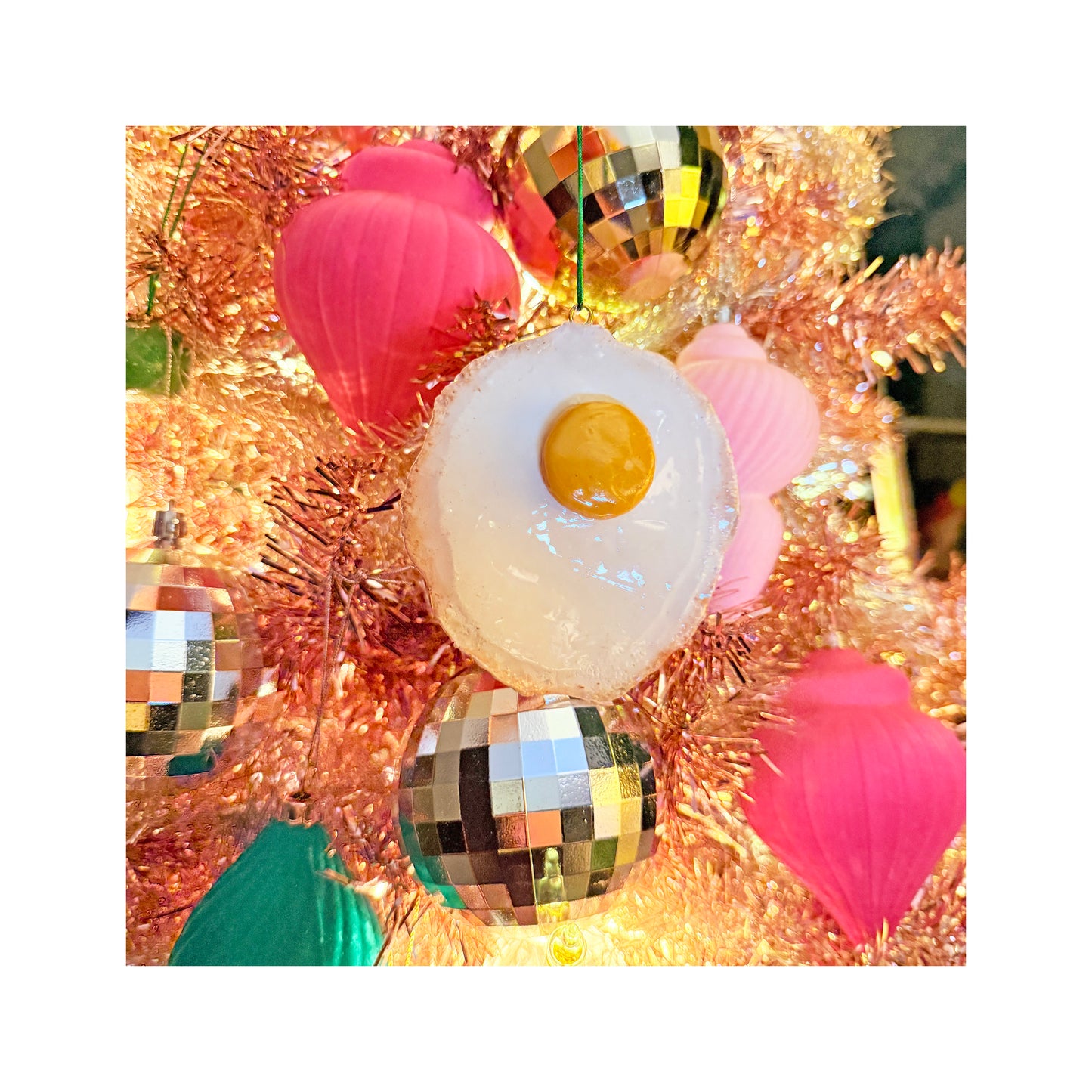 Fried Egg Ornament