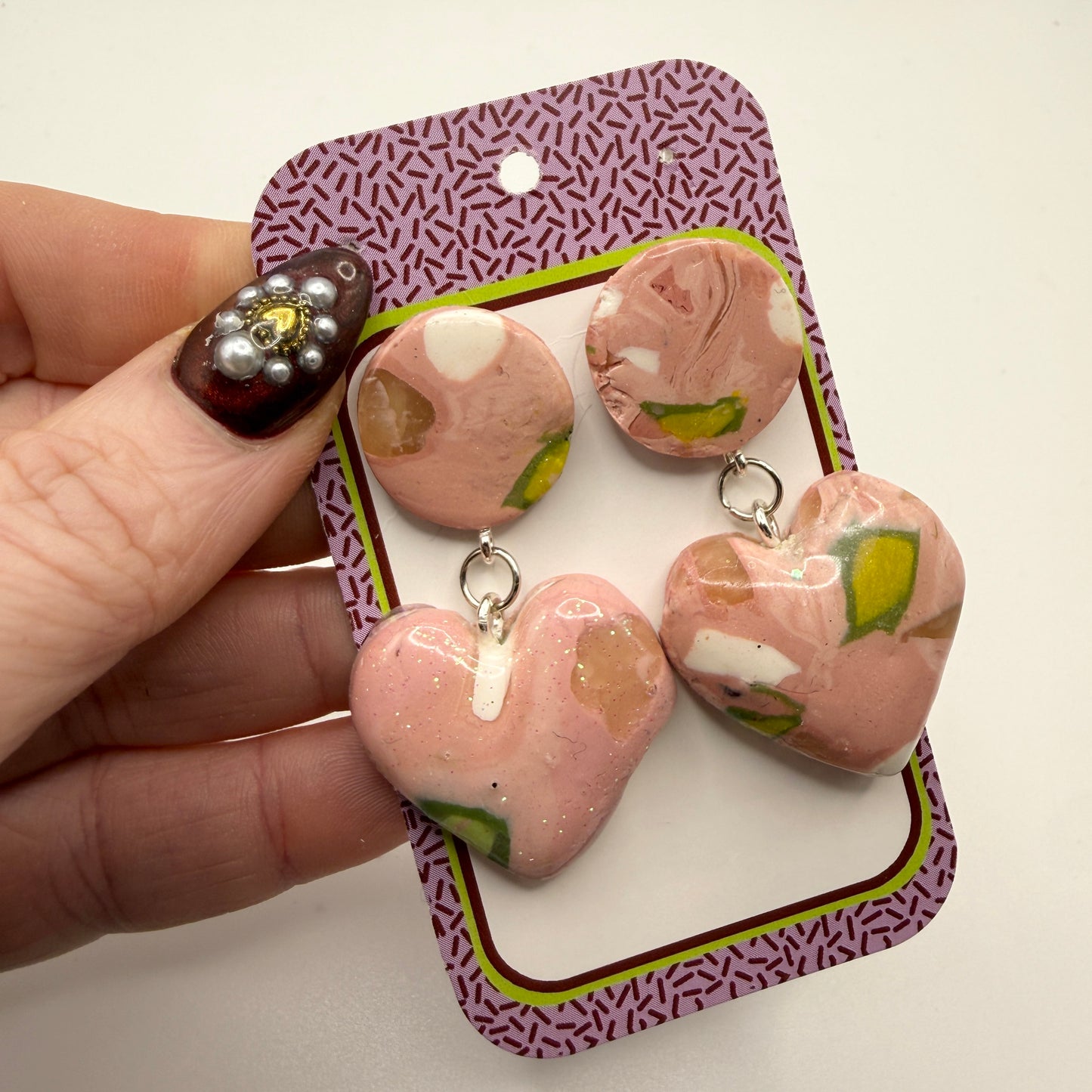 Mortadella "Meatheart" Earrings