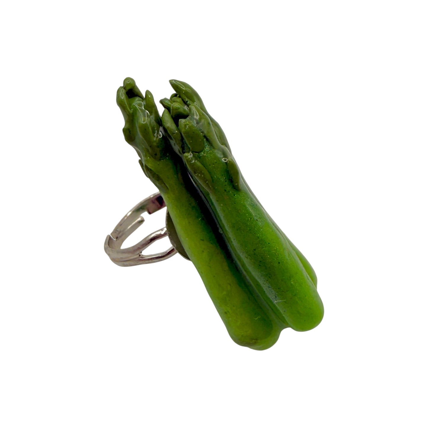 Elegant Asparagus Adjustable Ring