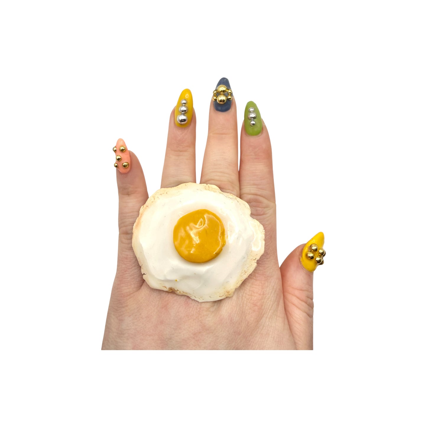 Two Finger Statement Egg Ring