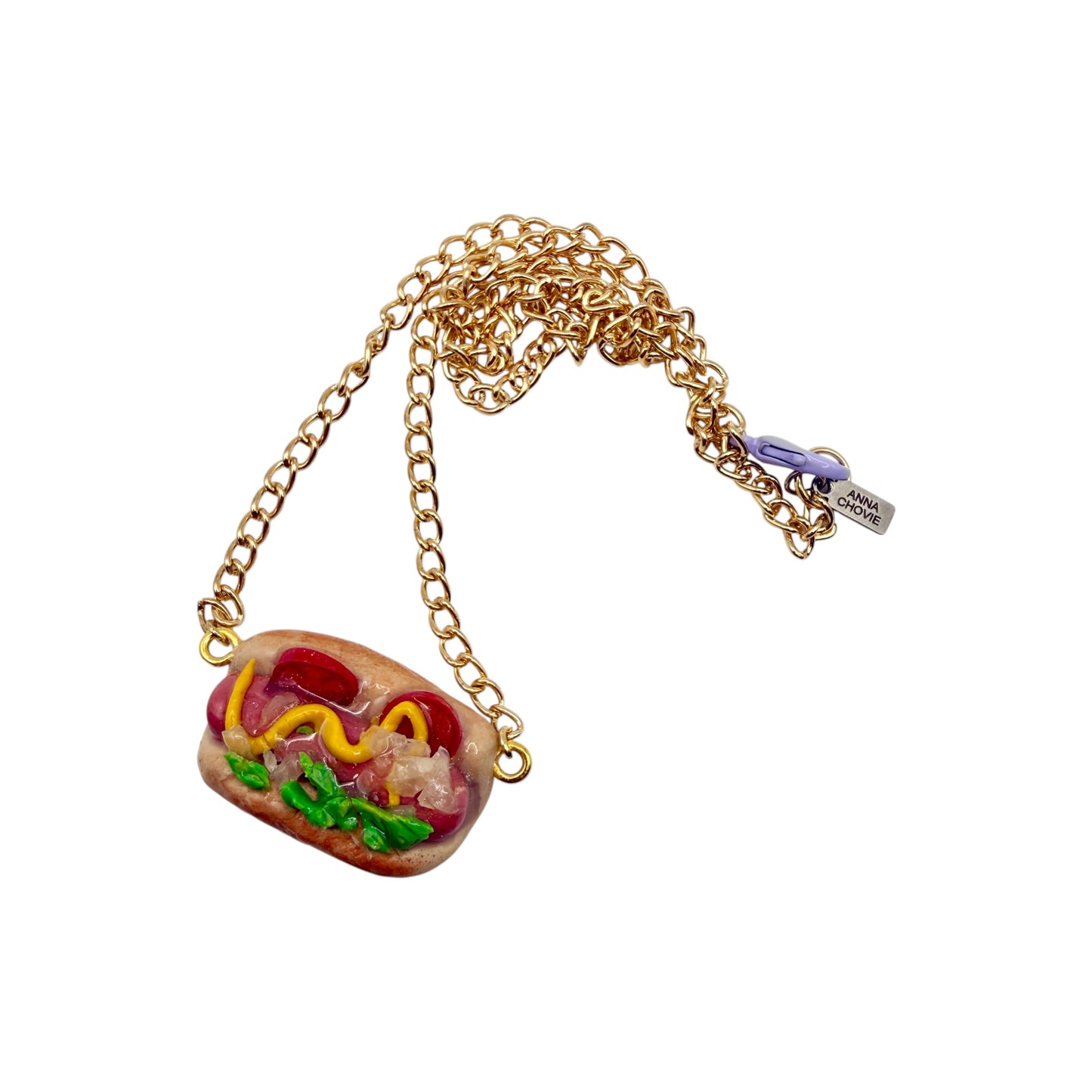 Leeetle Hot Dog Necklace