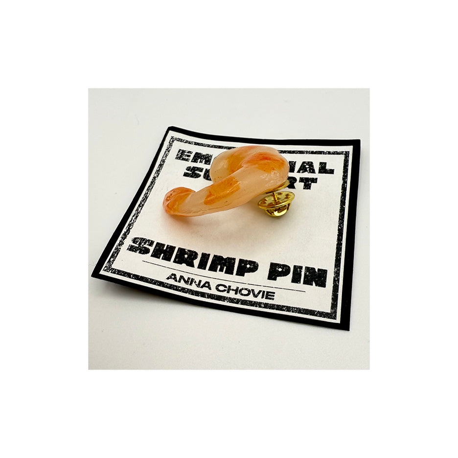 Emotional Support Shrimp Pin - Tie Tack Pin