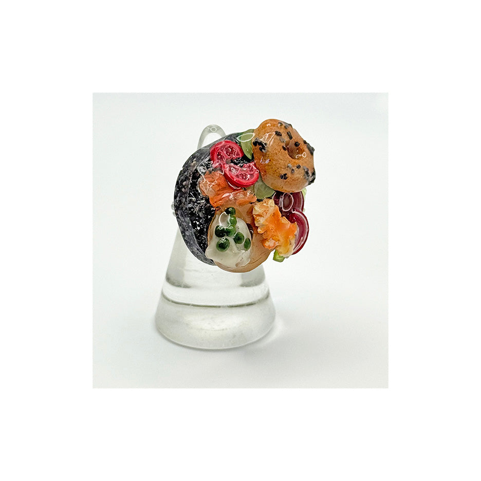 Plain or Poppy Bagel Spread Ring
