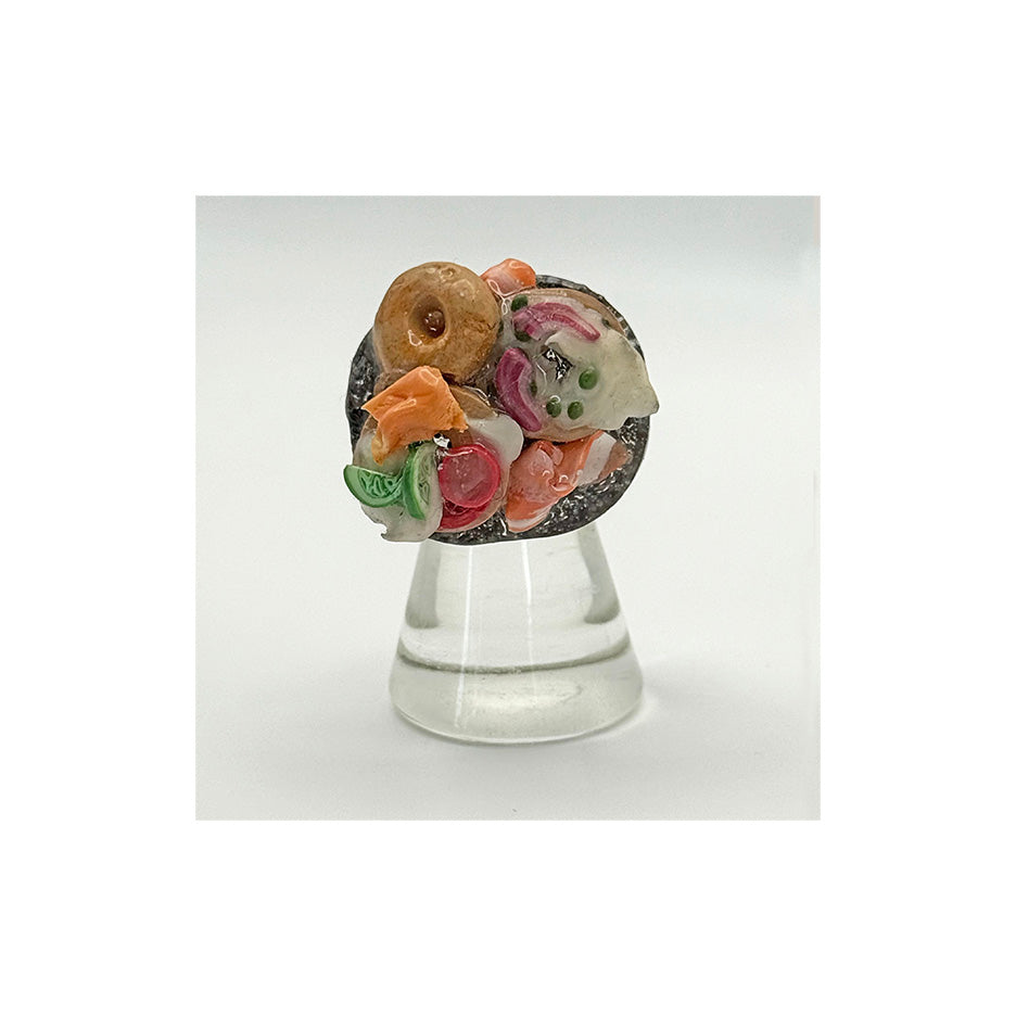 Plain or Poppy Bagel Spread Ring