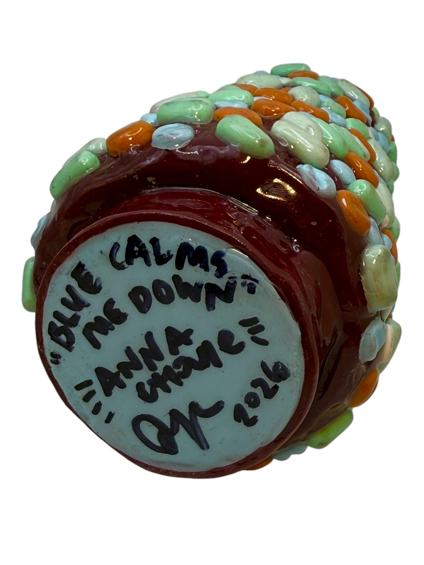 "Blue Calms Me Down" - Pill themed Vessel