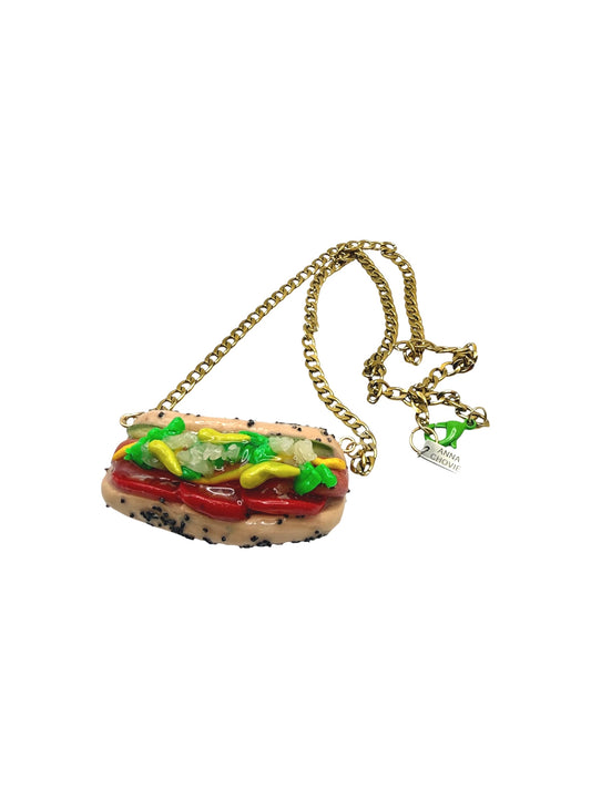 Big Ass Chicago Hot Dog Necklace