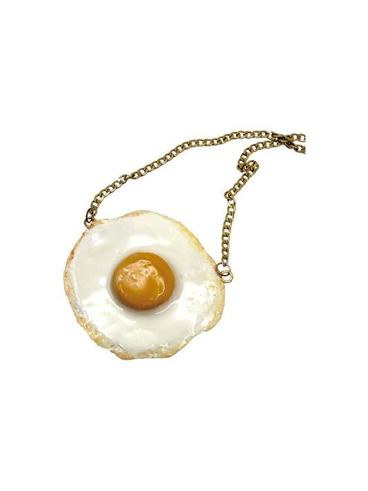 3" Fried Egg Necklace