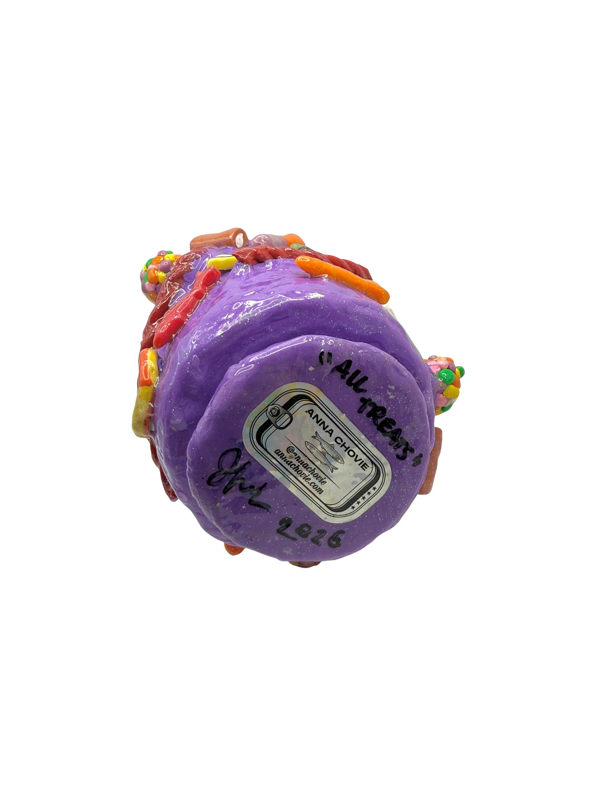 "All treats" Halloween Candy Vessel