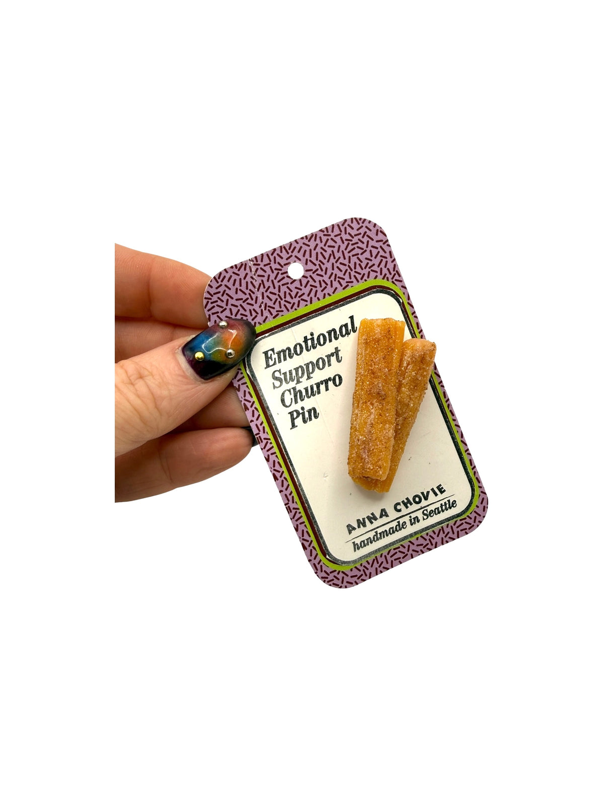 Emotional Support Churro Pin
