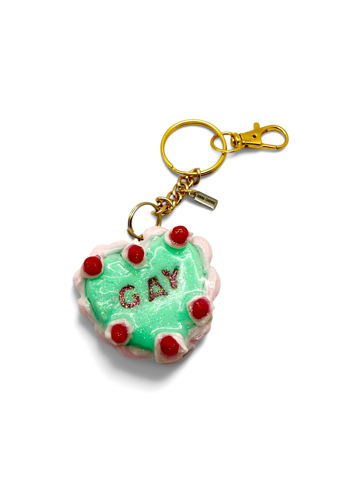 “Gay” Heartfelt Message Keychain Bag Charm