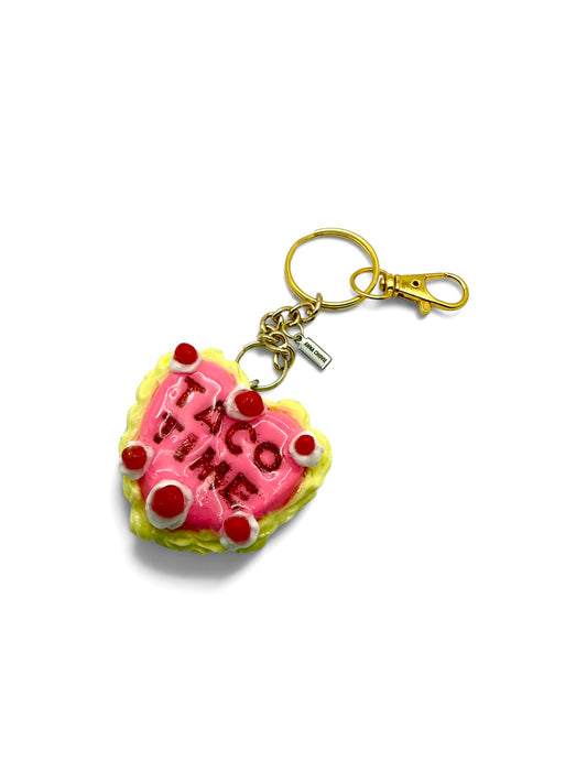 “Taco Time” Heartfelt Message Keychain Bag Charm