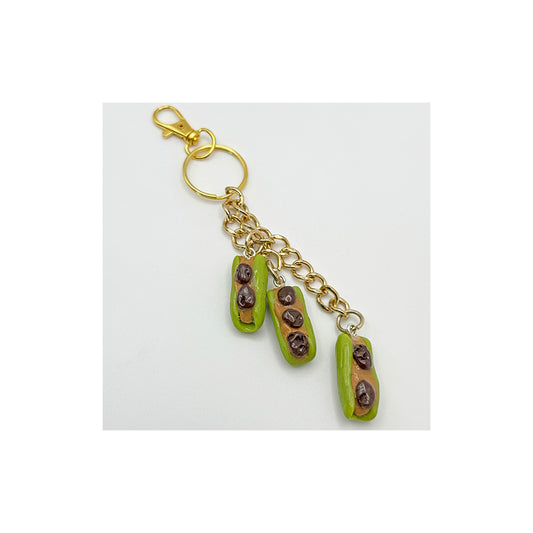 Ants on a Log Celery Snack Bag Charm