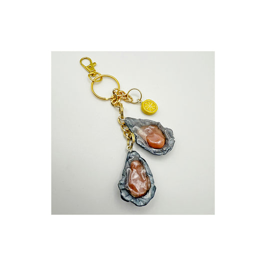 Two Oyster Bag Charm