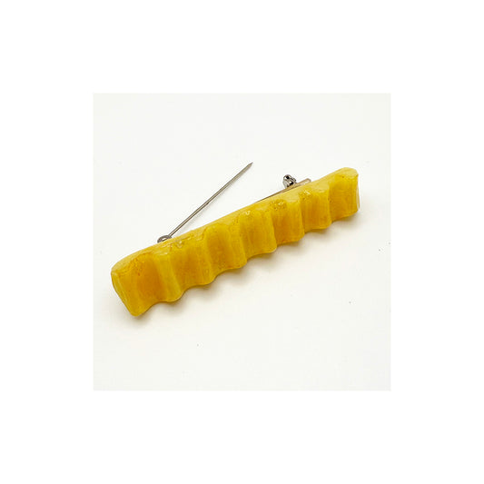 Crinkle Cut French Fry Brooch
