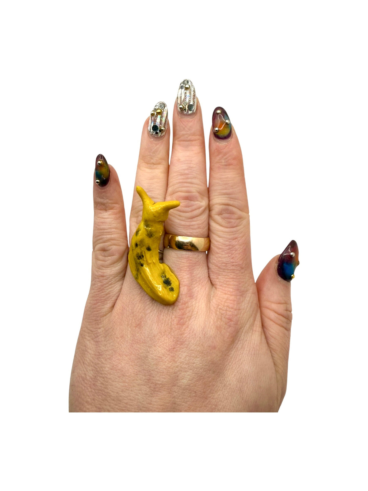 Banana Slug Adjustable Ring