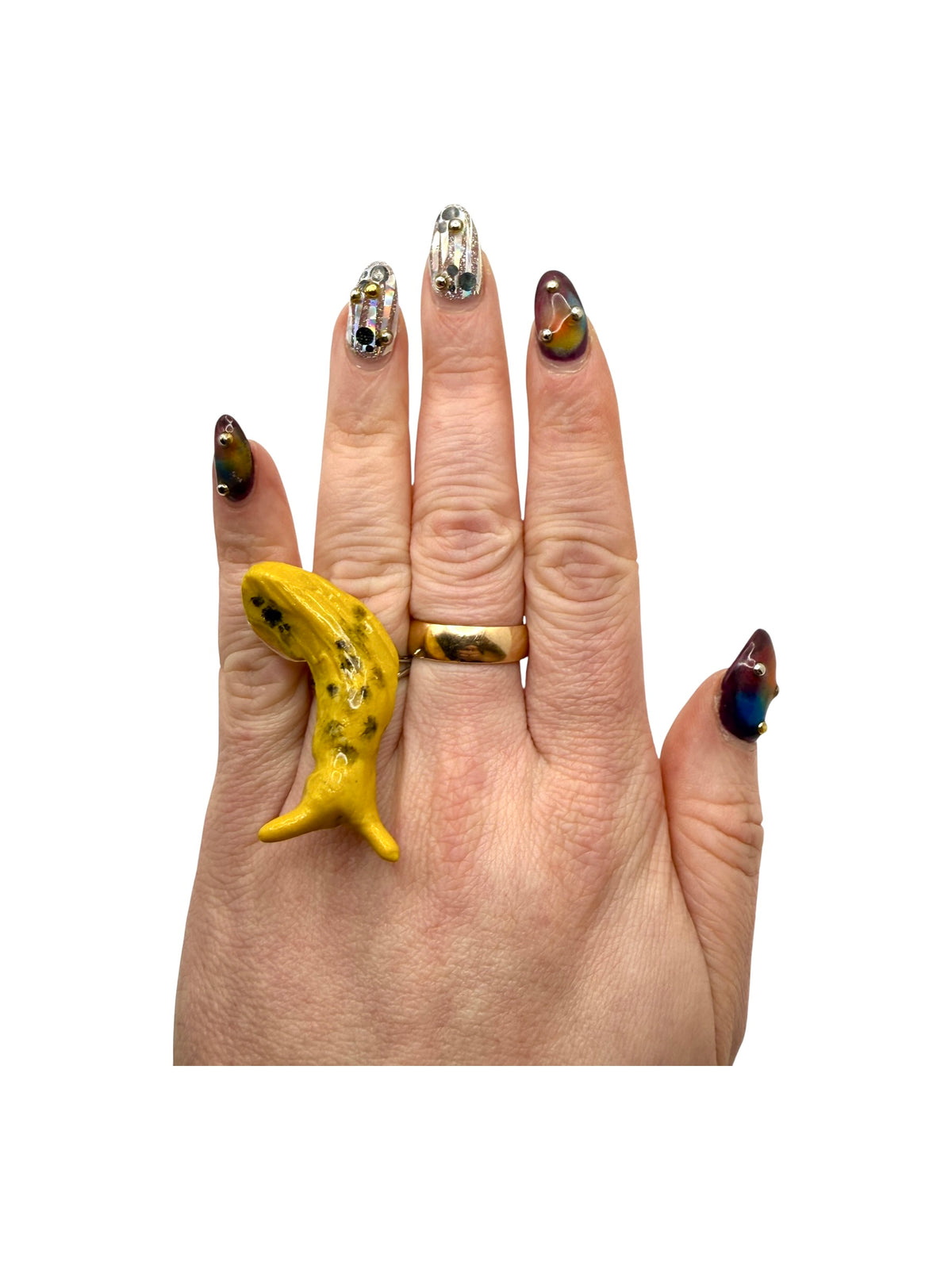 Banana Slug Adjustable Ring