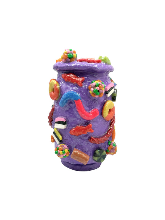 "All treats" Halloween Candy Vessel