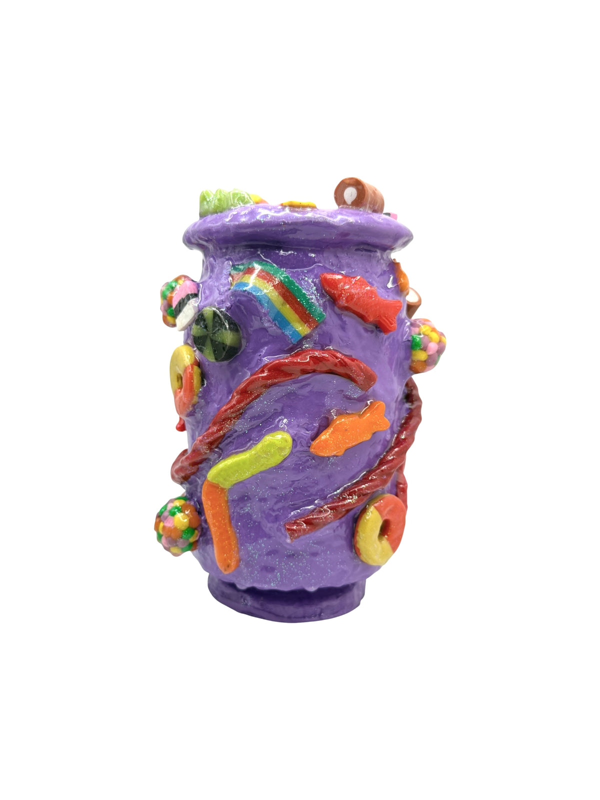 "All treats" Halloween Candy Vessel