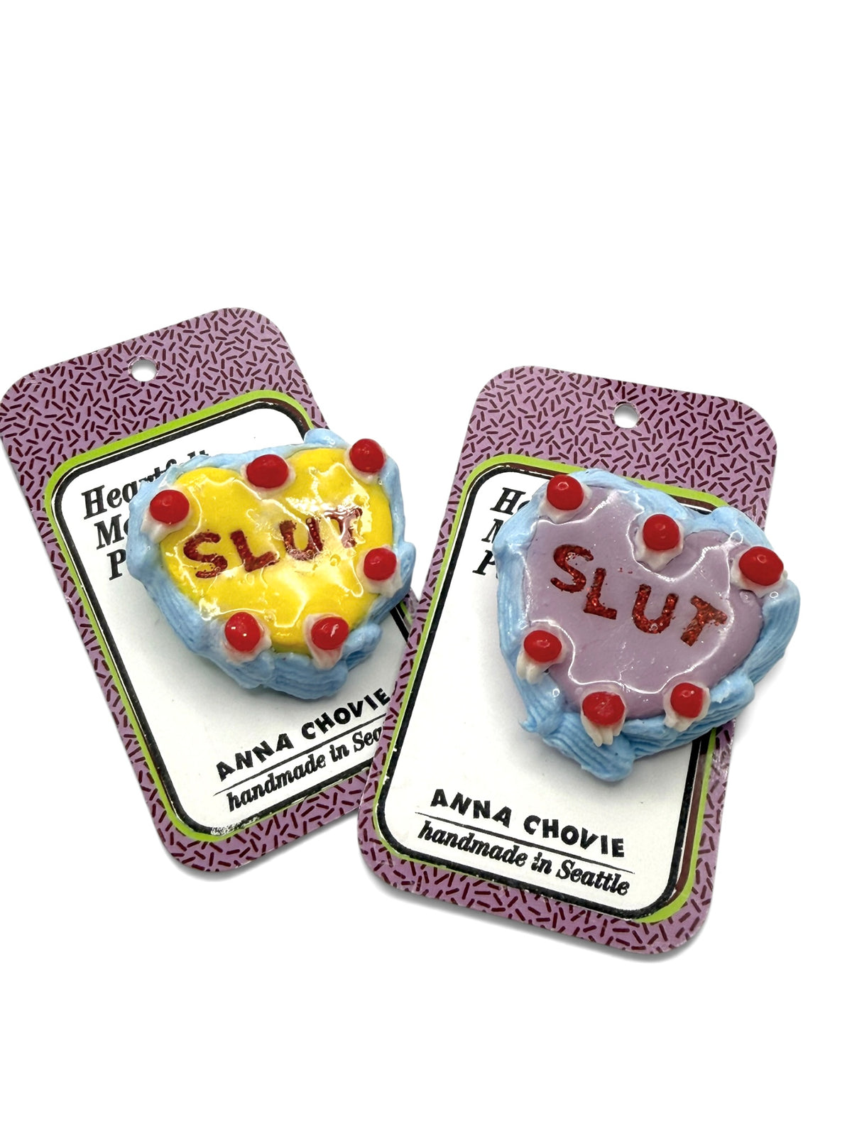 “Slut” Heartfelt Message Pin