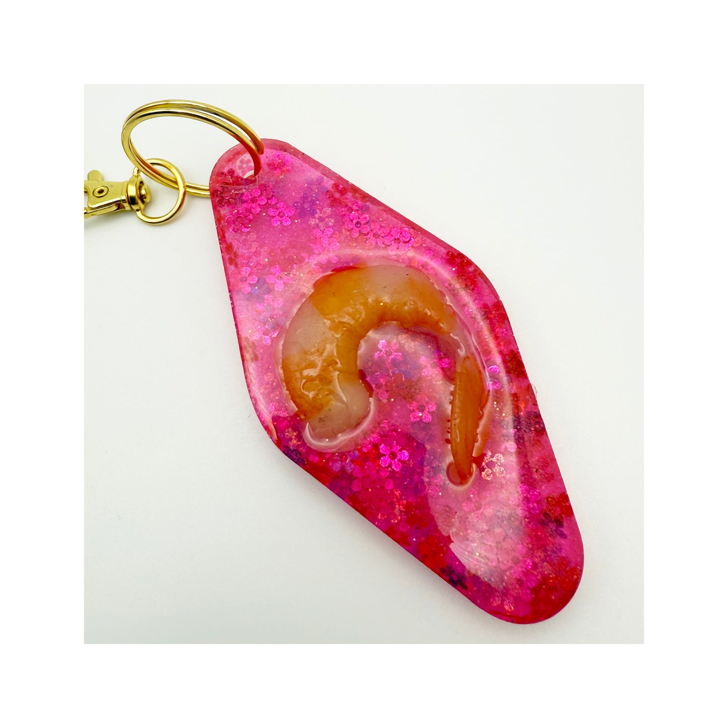 The Shrimp Motel Key Chain Clip