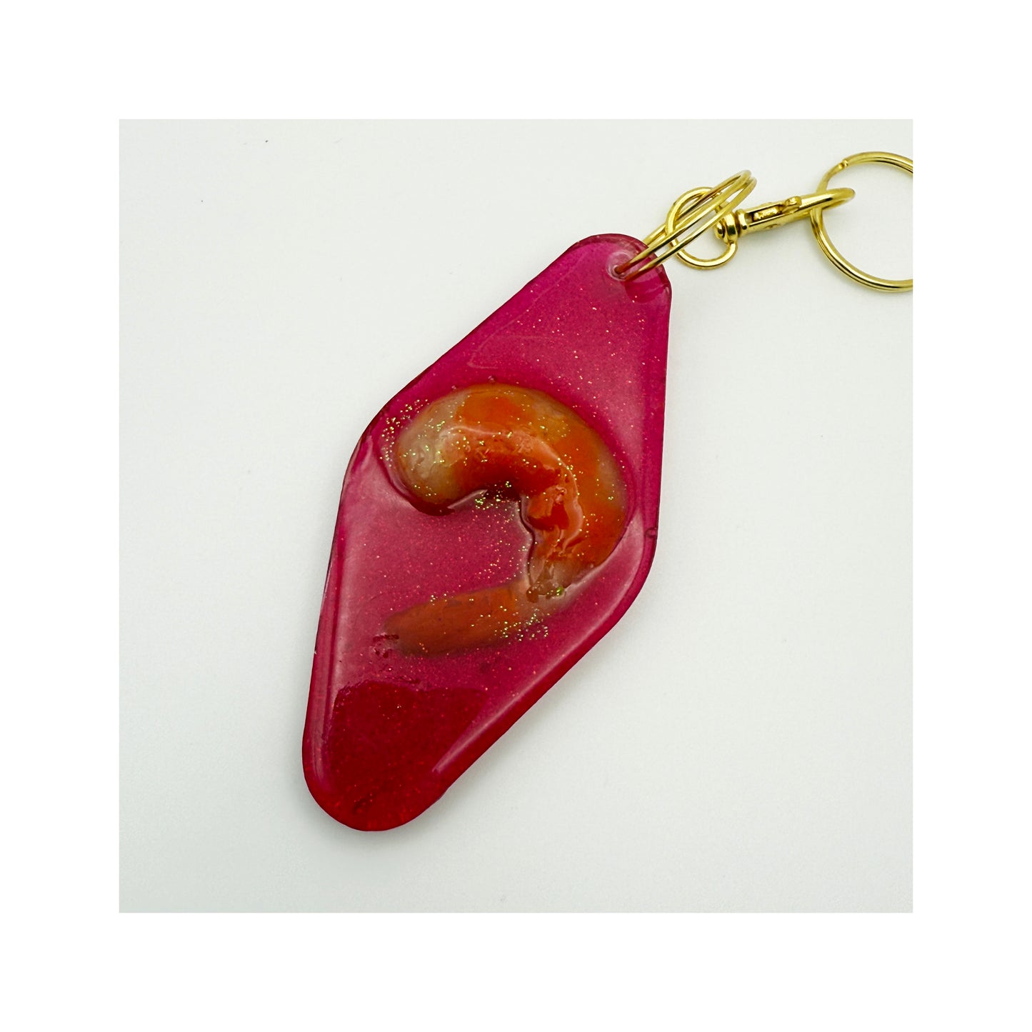 The Shrimp Motel Key Chain Clip