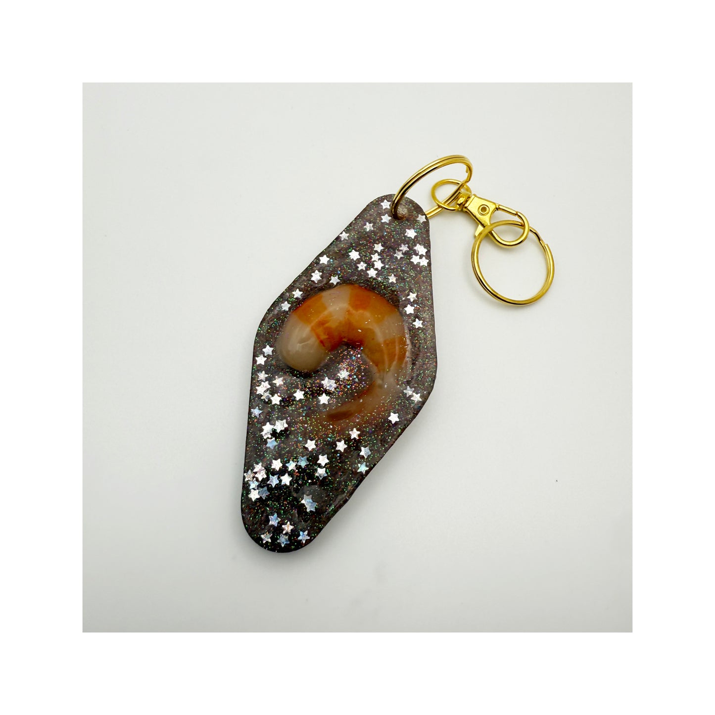 The Shrimp Motel Key Chain Clip