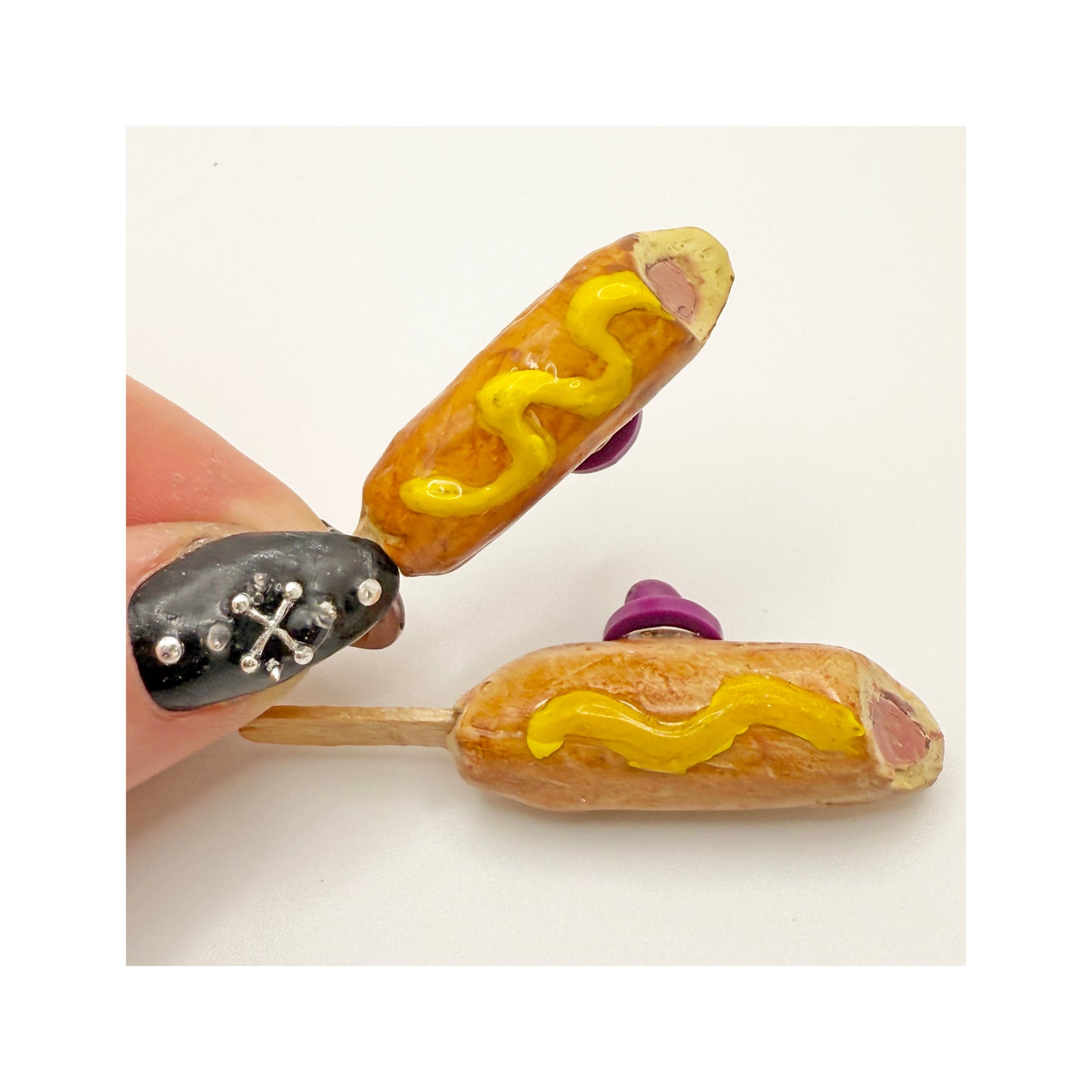 Emotional Support Corndog Lapel Pin