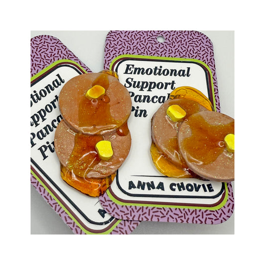 Emotional Support Pancake Lapel Pin