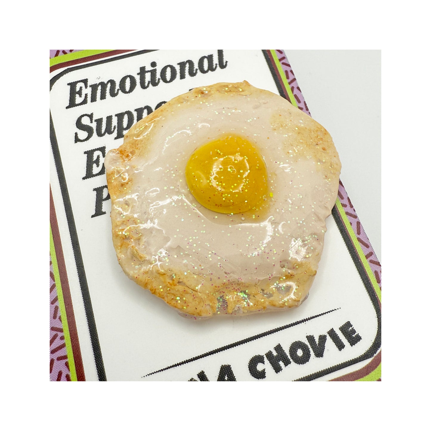 Emotional Support Egg Pin - Tie Tack Pin