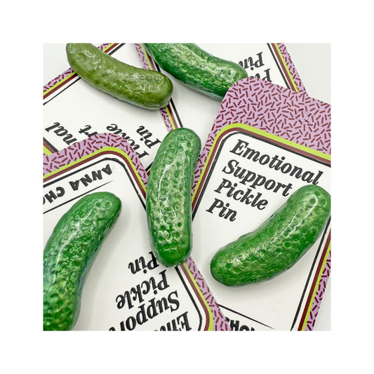 Emotional Support Pickle Pin - Tie Tack Pin