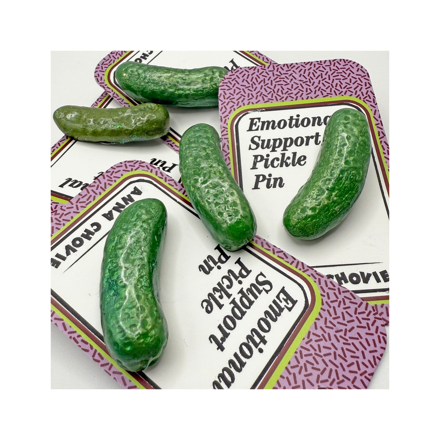 Emotional Support Pickle Pin - Tie Tack Pin