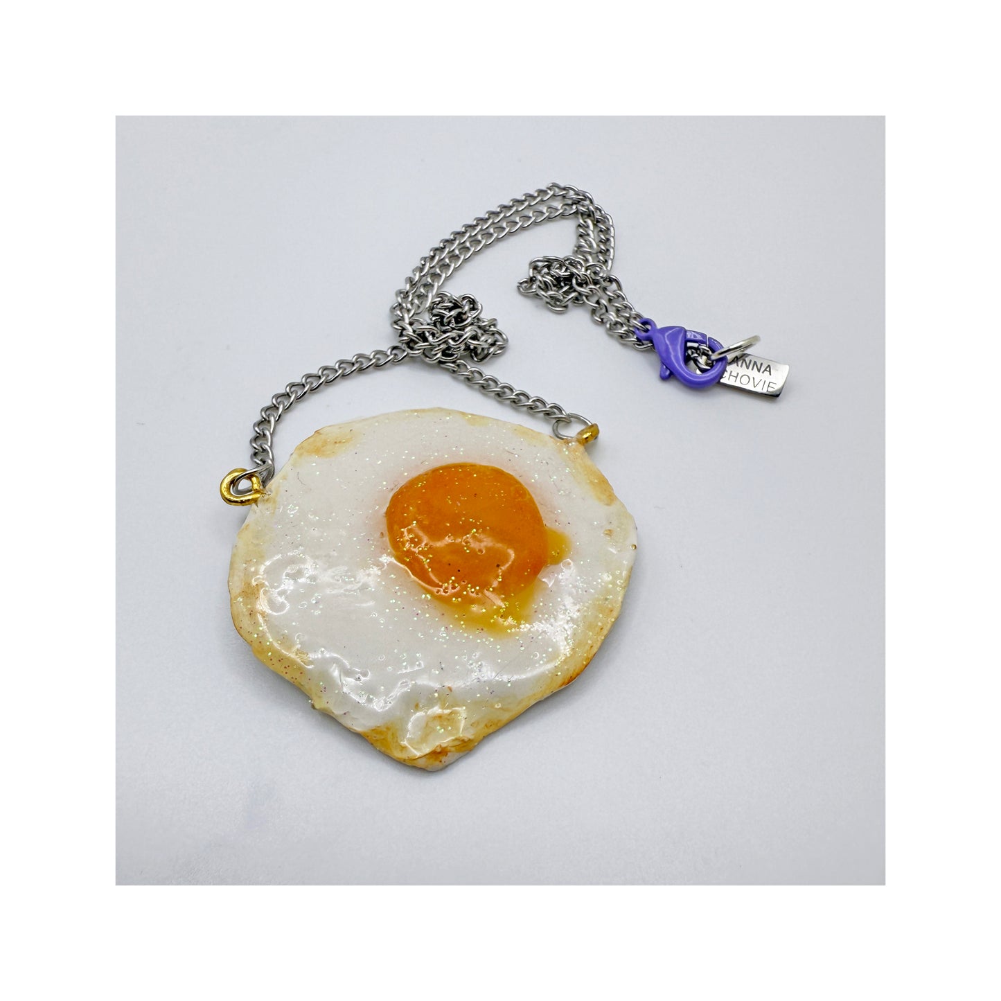 Fried Egg Necklace