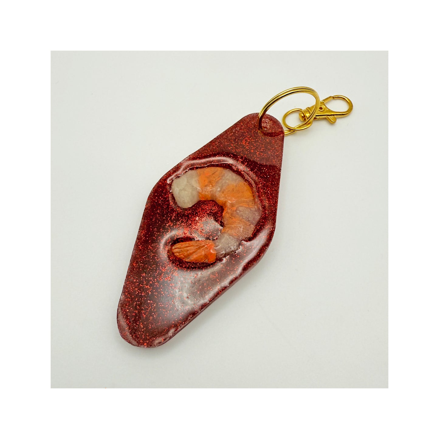 The Shrimp Motel Key Chain Clip