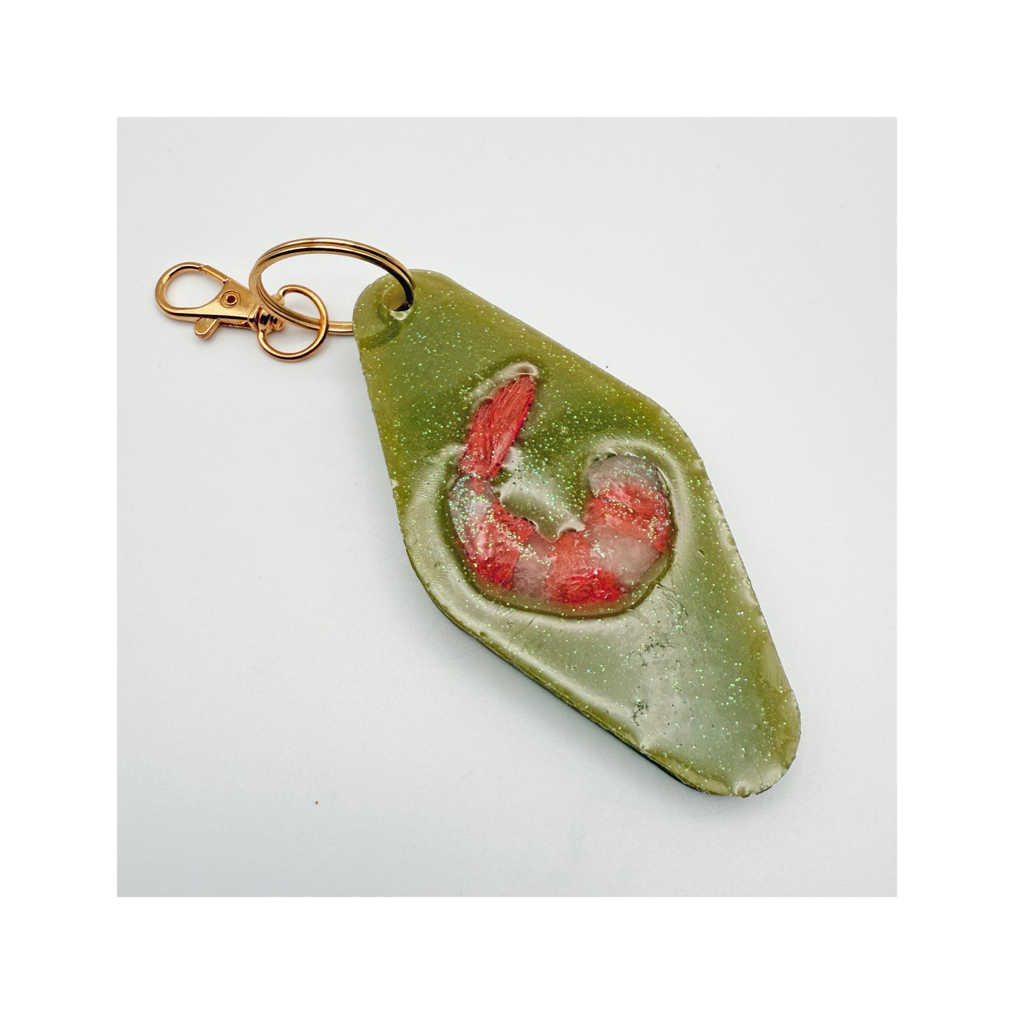 The Shrimp Motel Key Chain Clip