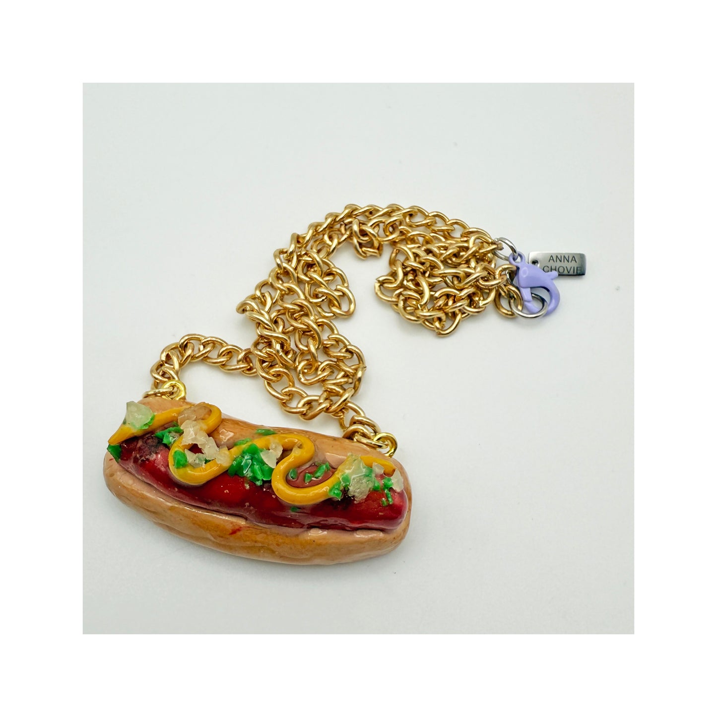 Hot Dog Necklace