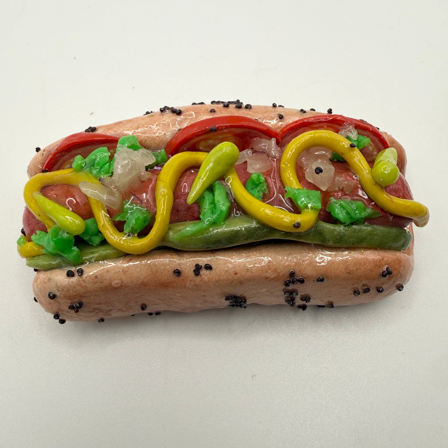 Big Ole Chicago Dog Brooch