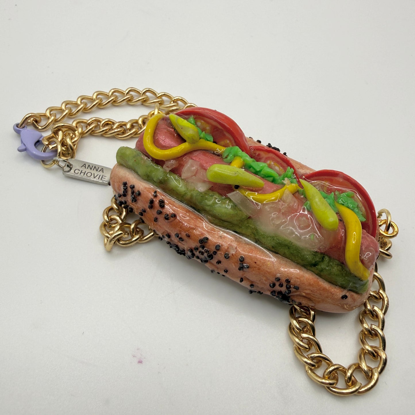 Chicago Hot Dog Necklace