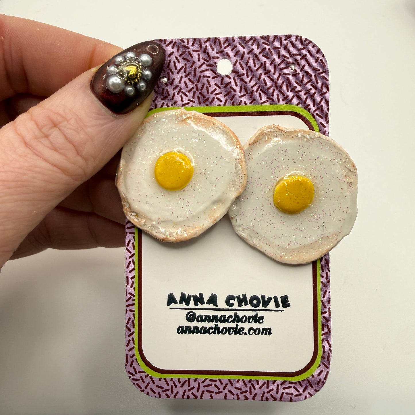 Fried Egg Earrings