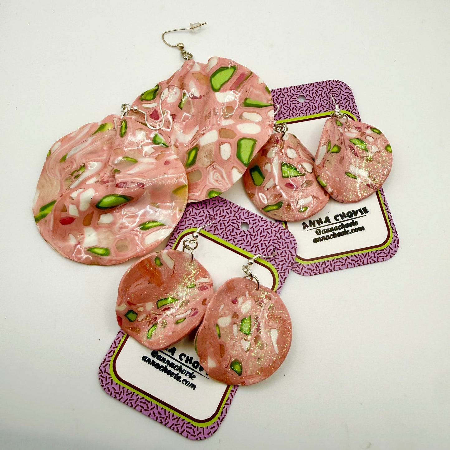 Mortadella Earrings - Two sizes