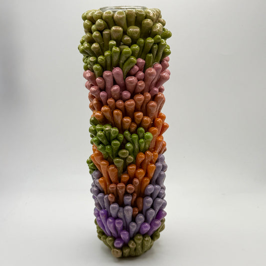 Reversible Tall Shag Carpet Vase