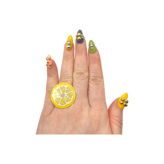 Lil Lemon Adjustable Ring