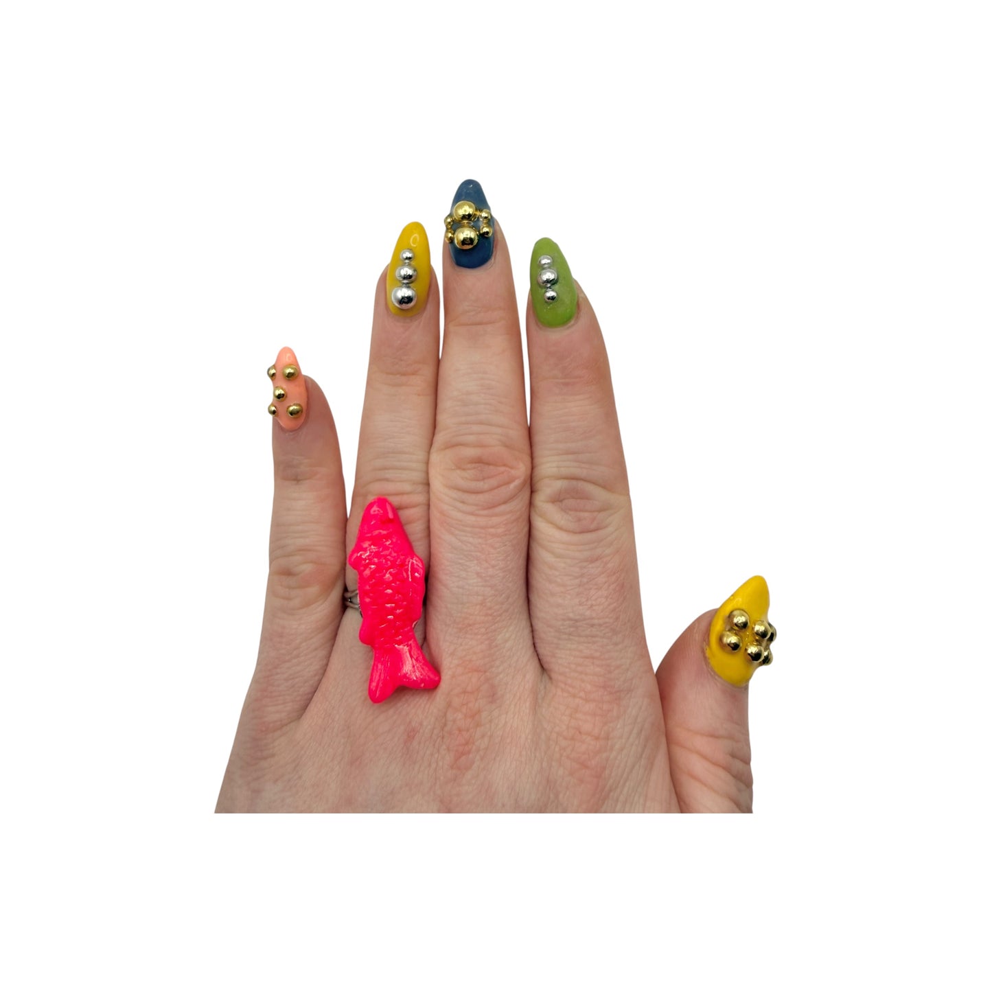 Colorful Fishy Adjustable Ring