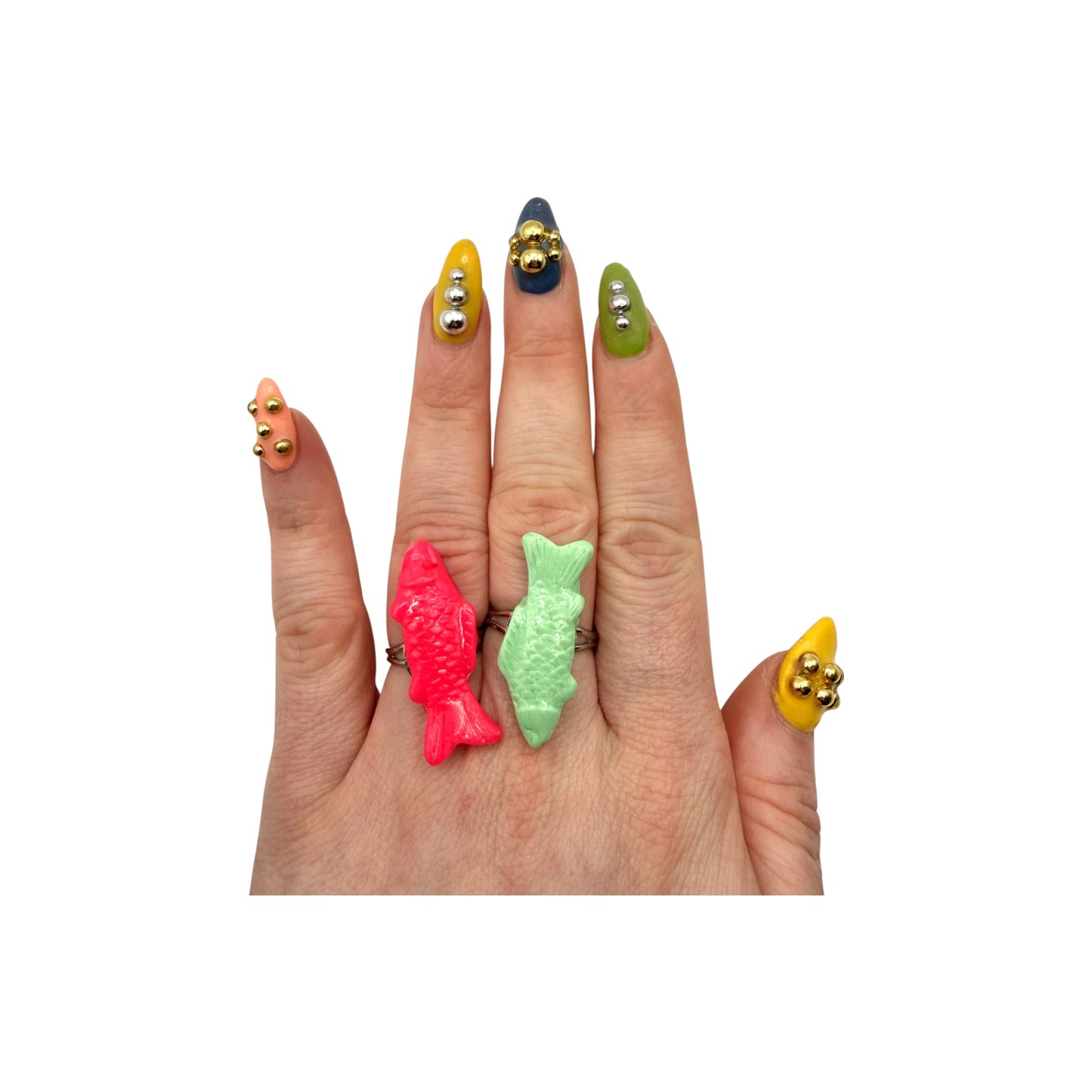 Colorful Fishy Adjustable Ring