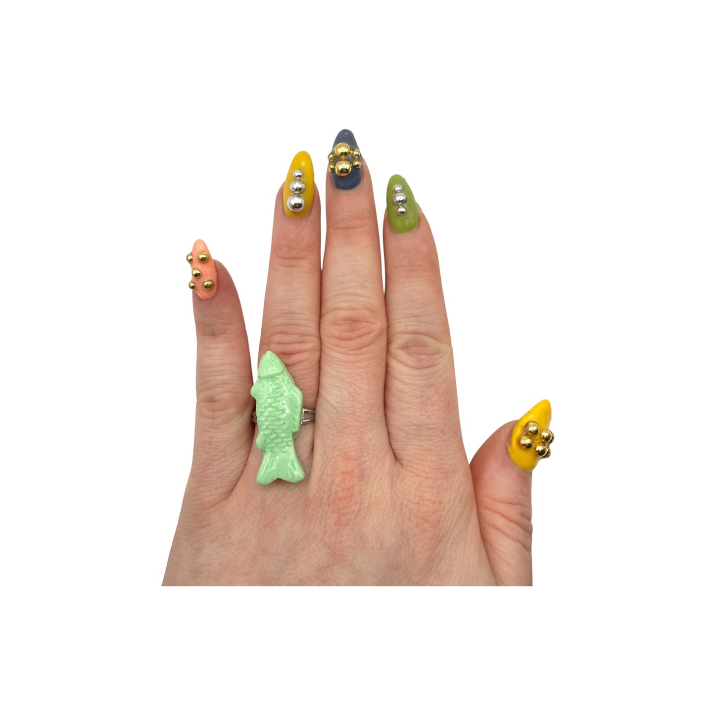 Colorful Fishy Adjustable Ring